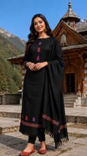 Kullu suit Temple design