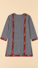 kullu kurti long front border