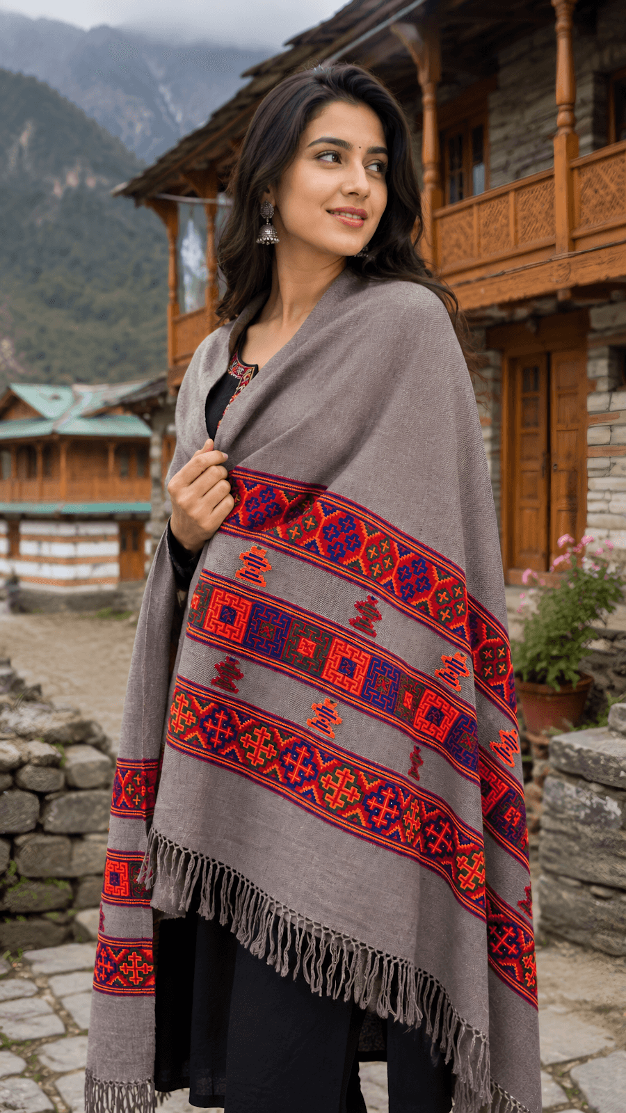 Kinnauri Shawl 3 patti